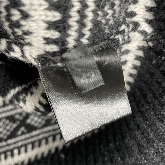 (nude) Sweater Women IT 42 US Medium Fair Isle Virgin Wool Blend Metallic Detail - Picture 11 of 11